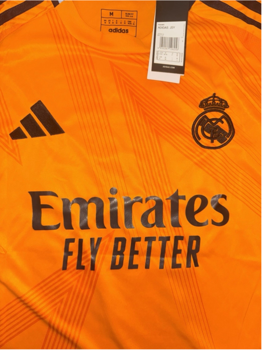 NWT Adidas Real Madrid Modric #10 2024/25 Away Jersey Orange Men's Medium - Picture 4 of 11